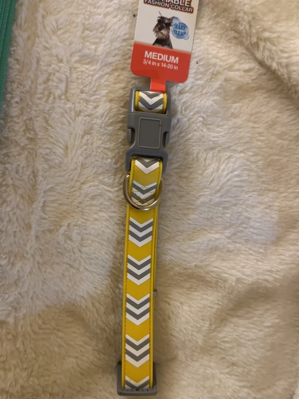 Pet Accessories Yellow and Red Chevron Durable Fashion Collar & Leash